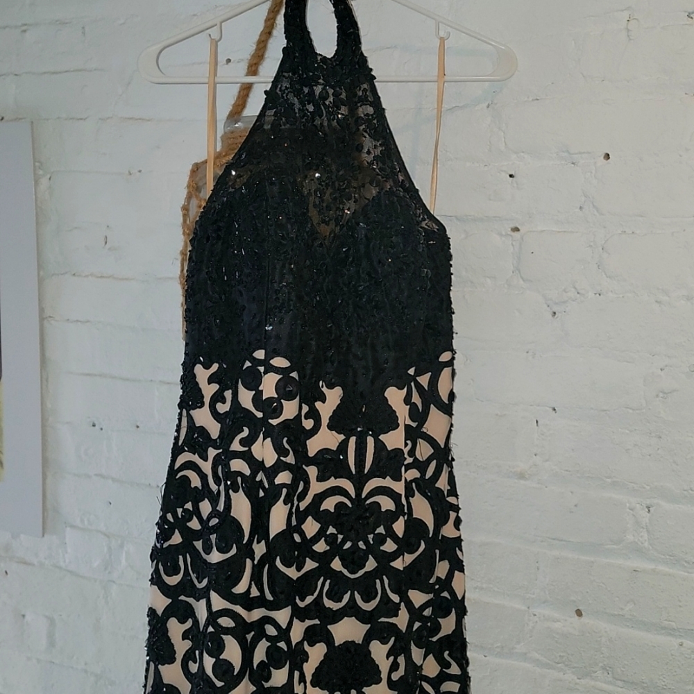 A beautiful black evening gown